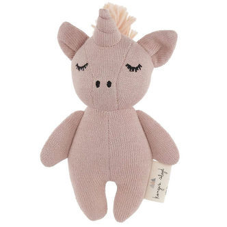 Konges Sløjd Rangle - Mini Unicorn - Rose Fawn