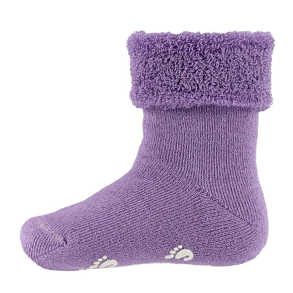 Fuzzies Gåstrømper - Skridsikker Bund - Lavendel