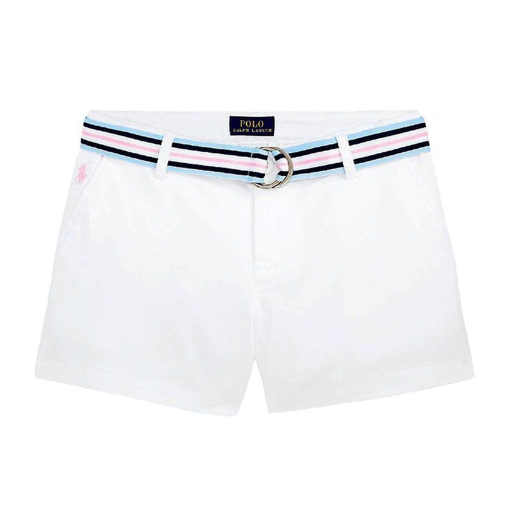Polo Ralph Lauren Shorts - Classics - Hvid m. Bælte