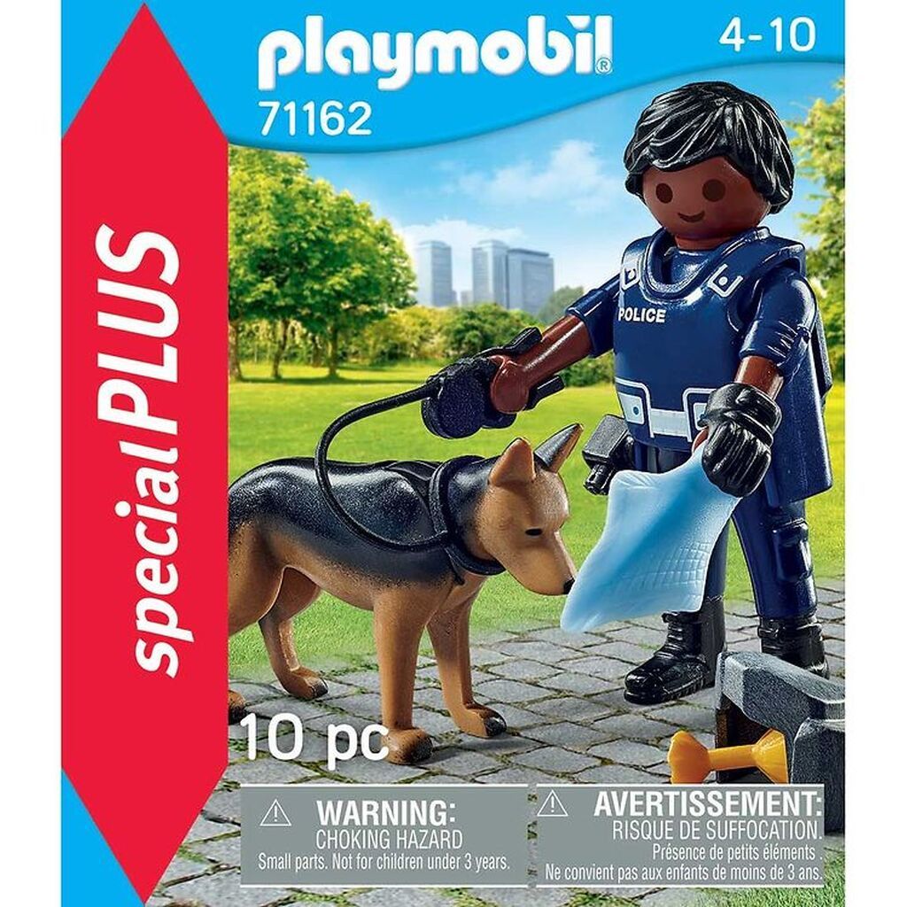 Playmobil SpecialPlus - Politimand m. Hund - 71162 - 10 Dele