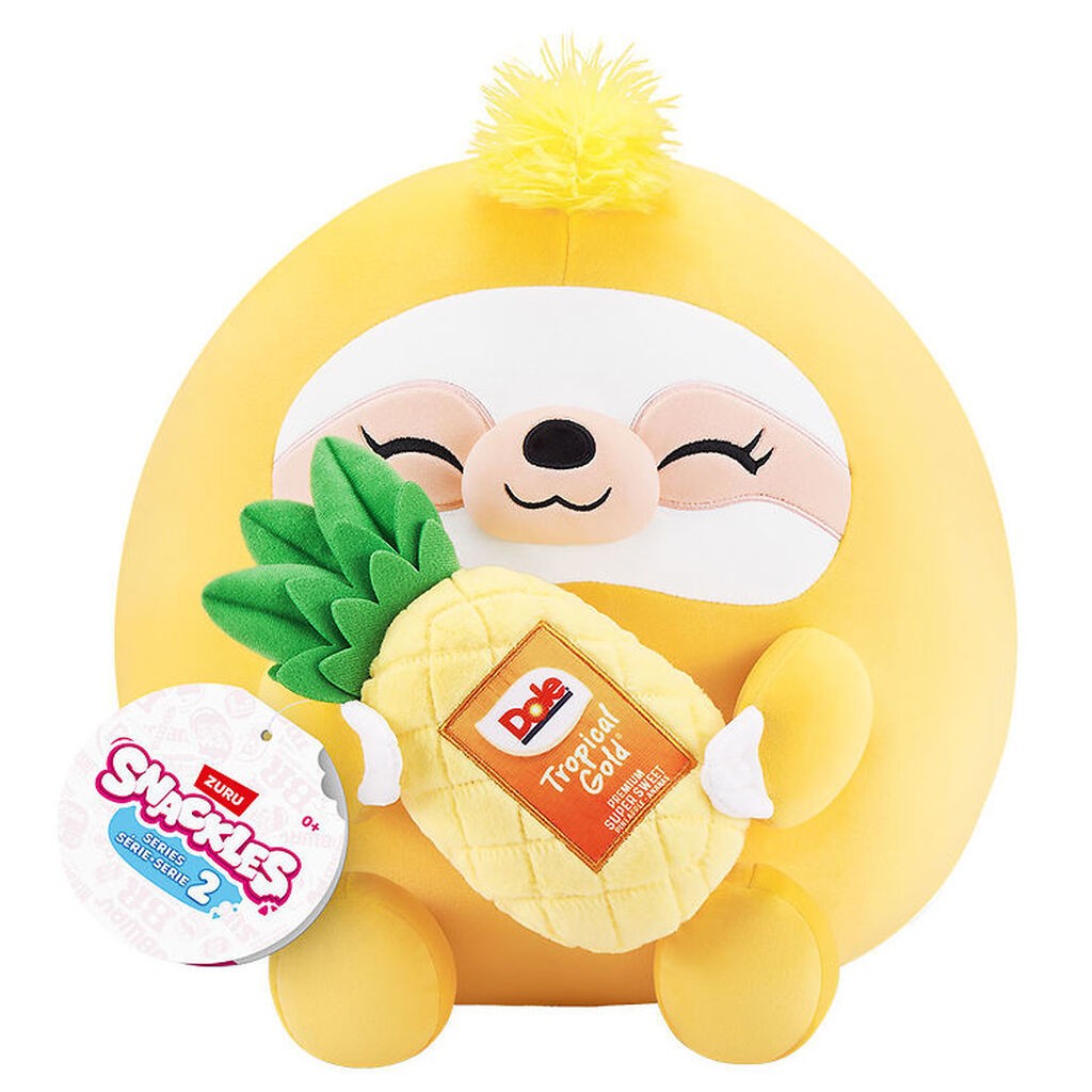 Snackles Bamse - 25 cm - Dovendyret Sandy m. Tropical Gold