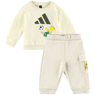 adidas Performance Sæt - Bluse/Bukser - The Simpsons - Cream Whi