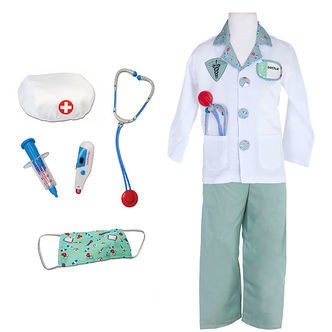 Great Pretenders Udklædning - Doktor - Grøn/Hvid