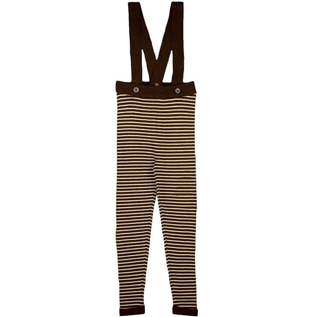 Fliink Leggings m. Seler - Strik - Viskose - Favo - Chocory Coff