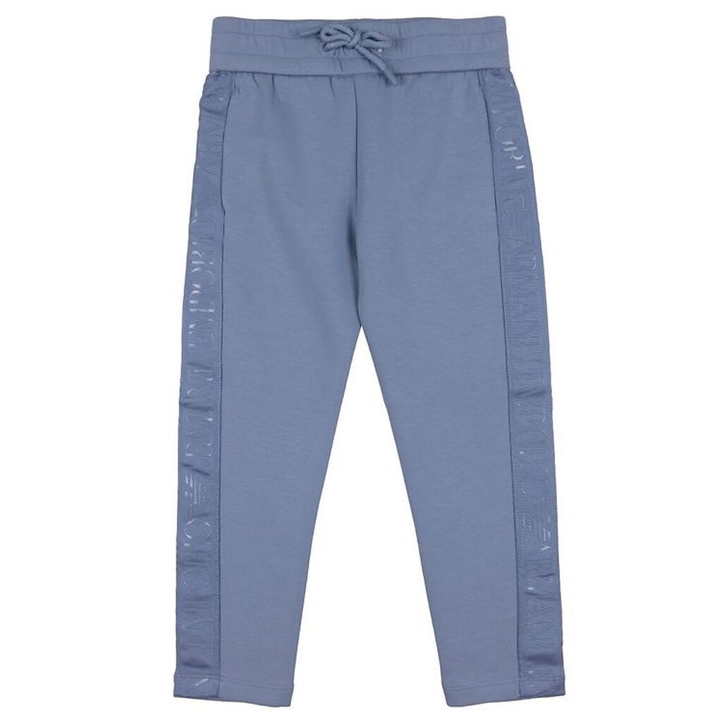 Emporio Armani Bukser - Støvet Blå m. Logostribe