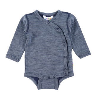 Joha Slå om Body l/æ - Uld - Blå