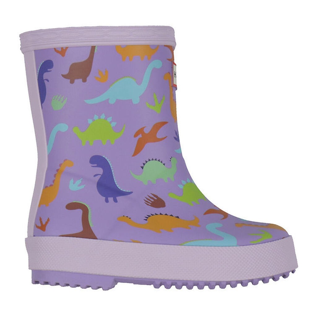 Hunter Gummistøvler - Kids First - Purple Dinosaur