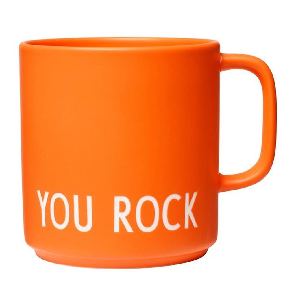 Design Letters Krus - Favourite - Orange m. You Rock