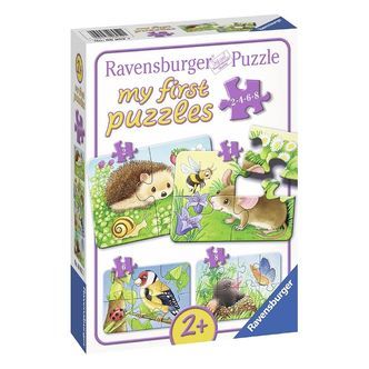 Ravensburger Puslespil - My First - 4 Forskellige - Sweet Garden