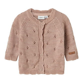 Name It Cardigan - Uld - Strik - NbfWrilla - Shadow Gray