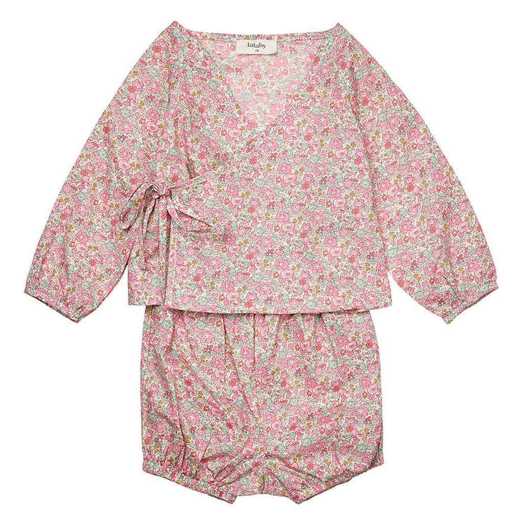 Lalaby Sæt - Bluse/Bloomers - Wilma - Pink Betsy