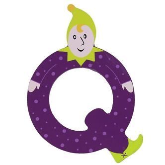 Petit Jour Paris Alfe Bogstav - Q - Mørkelilla