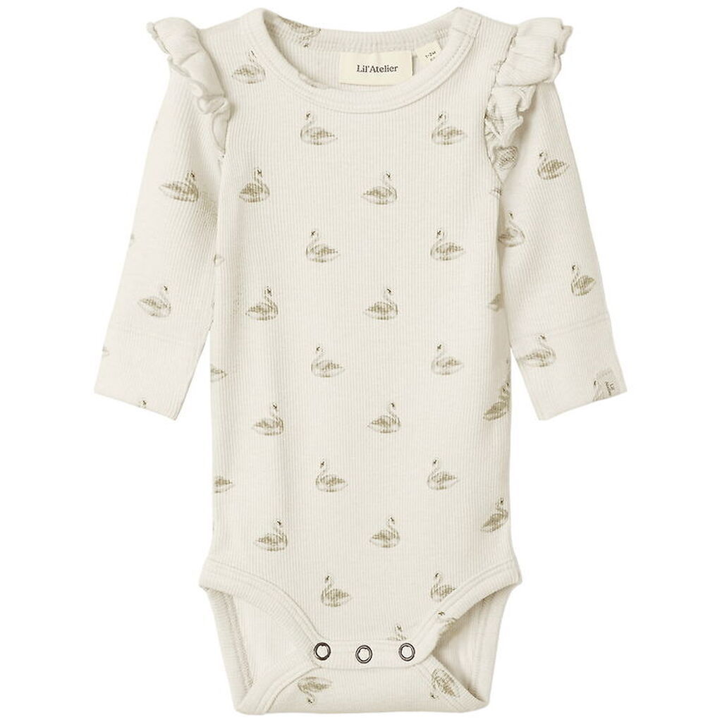 Lil' Atelier Body l/æ - Noos - Rib - NbfGavo - Pastel Parchment/