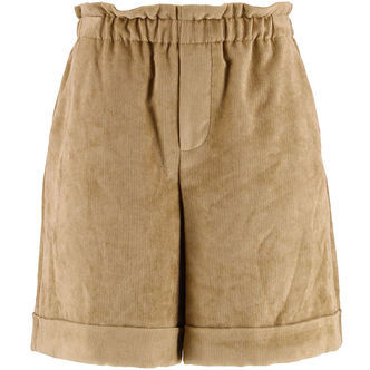 Moncler Shorts - Fløjl - Medium Beige