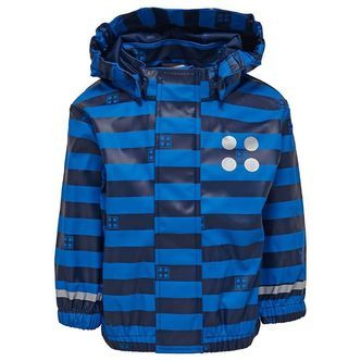 LEGOÂ® Wear Regnjakke - Blå/Navystribet