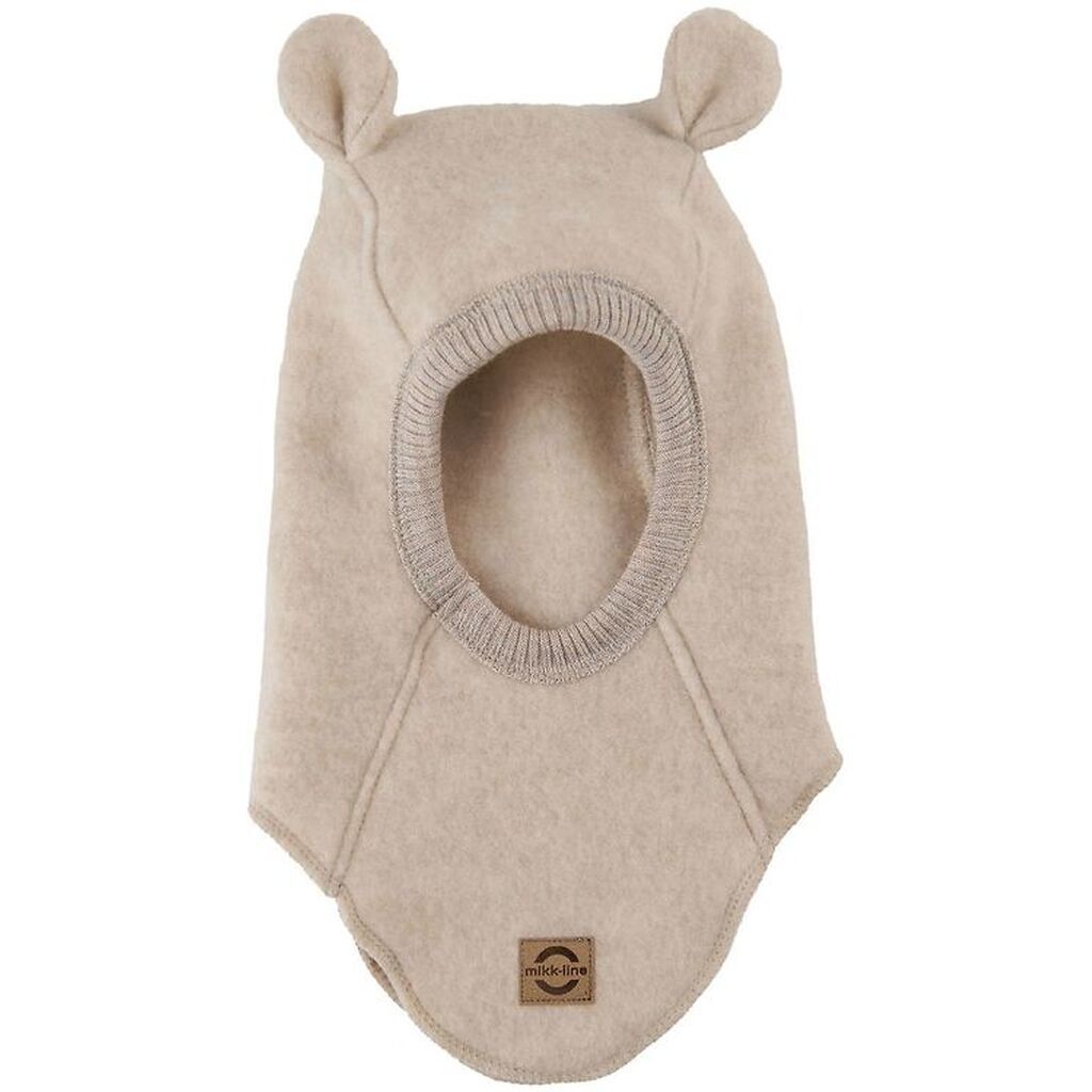 Mikk-Line Elefanthue - Uld - Melange Offwhite m. Ører