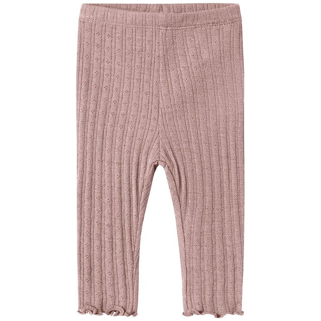 Name It Leggings - Uld/Silke - Rib - NbfWossa - Antler