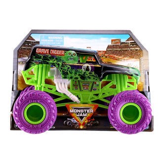 Monster Jam Collector Truck - 1:24 - Grave Digger - Grøn/Lilla