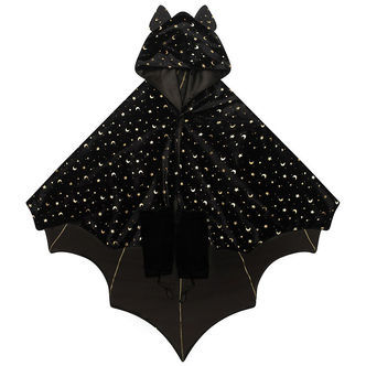 Mimi & Lula Kappe m. Hætte - Black Bat Halloween