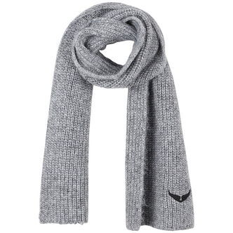 Zadig & Voltaire Halstørklæde - Strik - Gråmeleret m. Glimmer