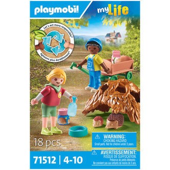 Playmobil My Life - Pleje af Pindsvinefamilien - 71512 - 18 Dele