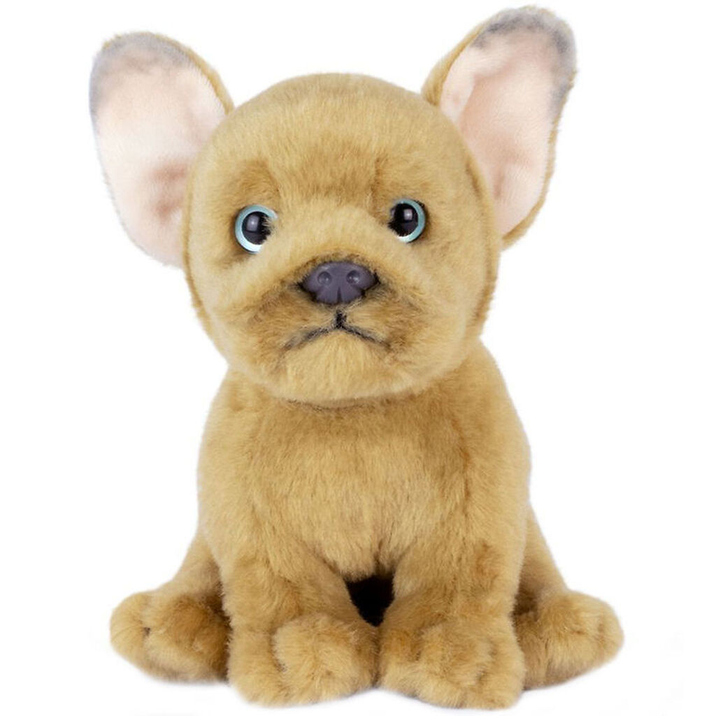 Living Nature Bamse - 17x9 cm - Fransk Bulldog Hvalp - Brun
