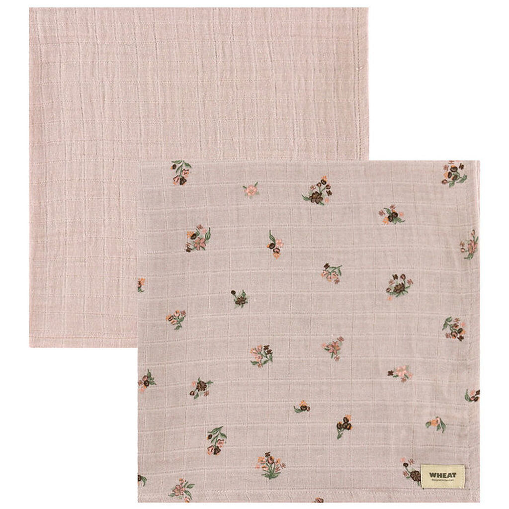 Wheat Stofbleer - 2-Pak - 65x65 cm - Muslin Kaja - Soft Lilac