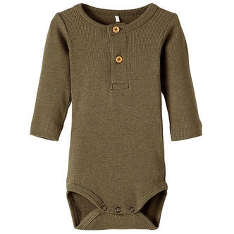 Name It Body l/æ - Noos - Rib - NbmKab - Dusty Olive