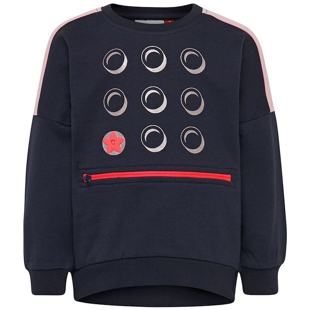 LEGOÂ® Duplo Sweatshirt - LWSun - Navy m. Rosa/Sølv