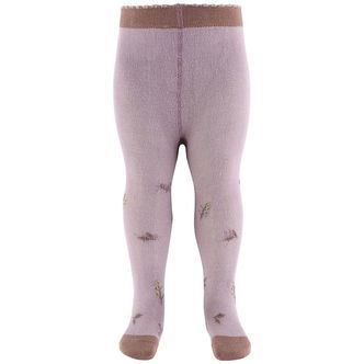 Hust and Claire Strømpebukser - Frankie - Purple Dove m. Blomste