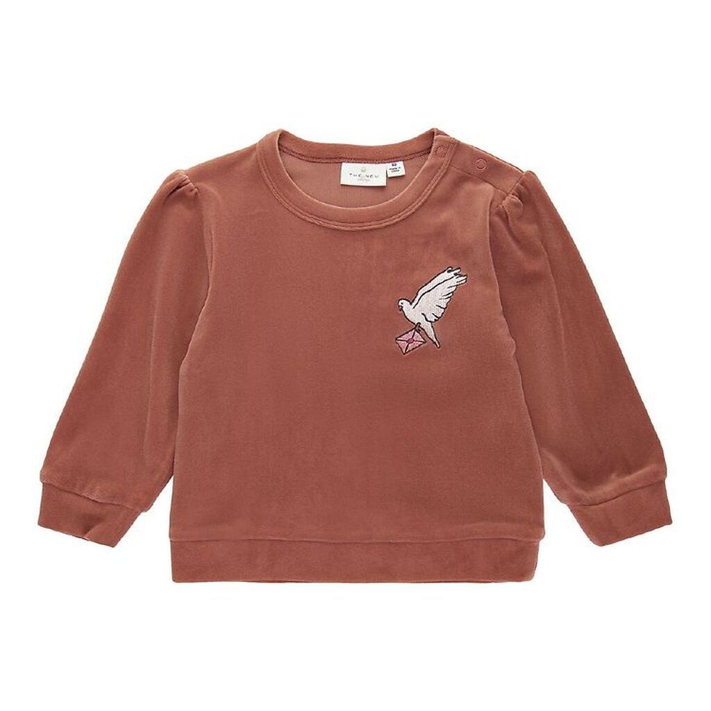 The New Siblings Sweatshirt - Drude - Velour - Chutney