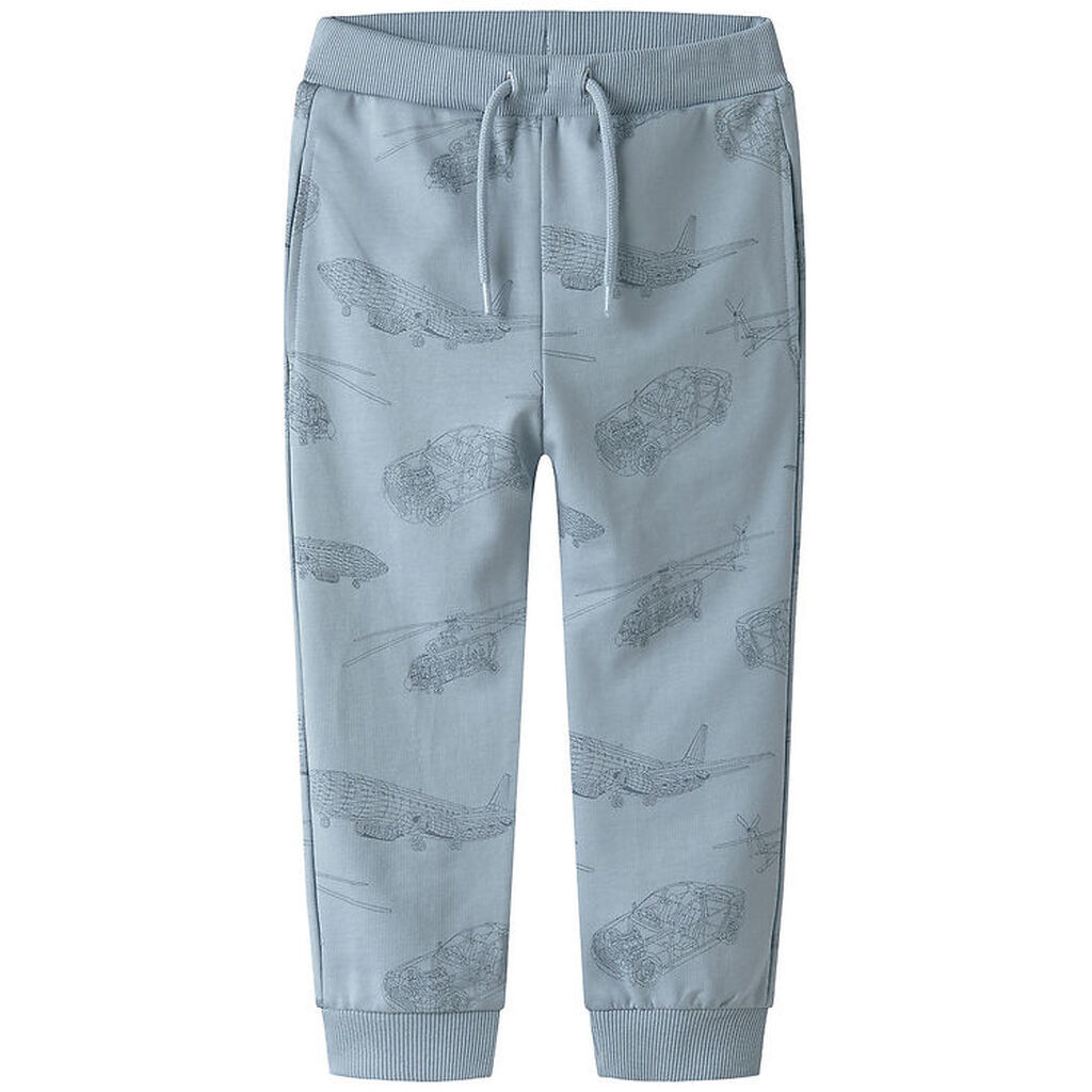 Name It Sweatpants - Noos - NmmVaron - Dusty Blue m. Print