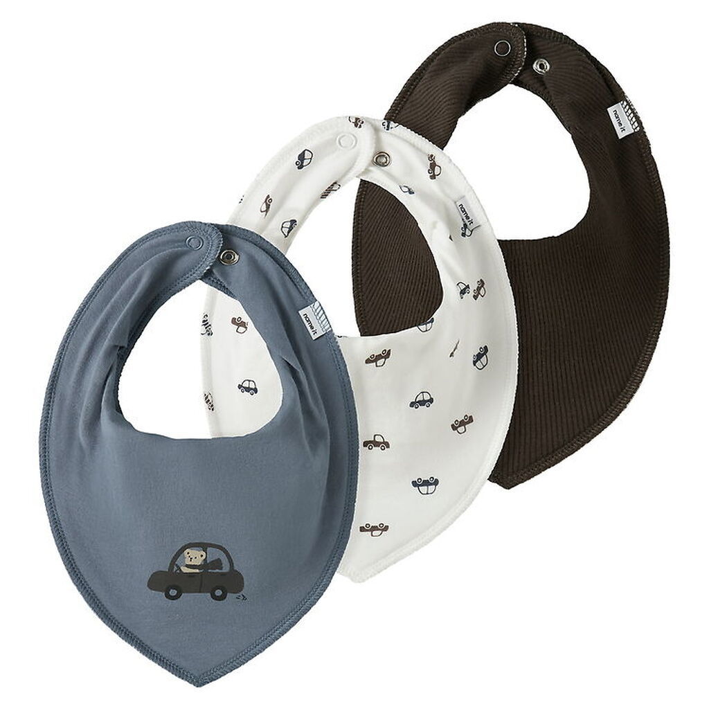 Name It Savlesmække - Rib - NbmYasim - 3-pak - Flint Stone/Cloud