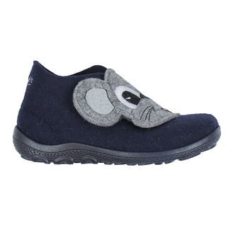 Superfit Hjemmesko - Uld - Happy - Blå/Grå