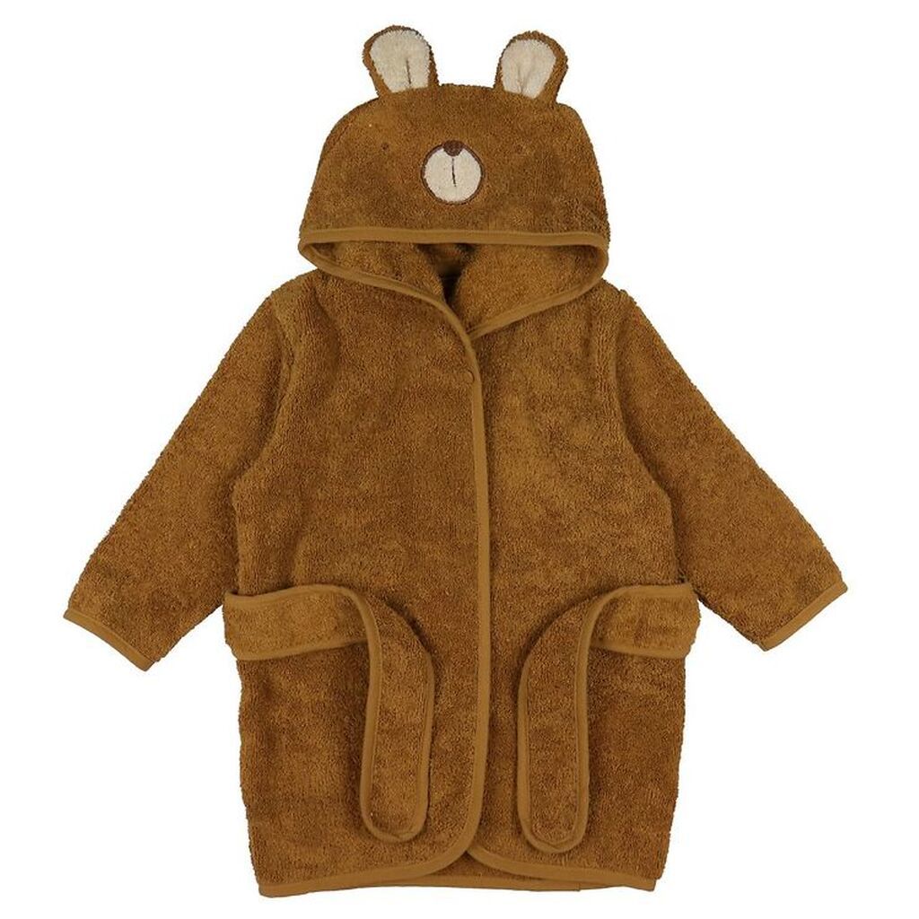 Pippi Baby Badekåbe - Almond m. Bjørn