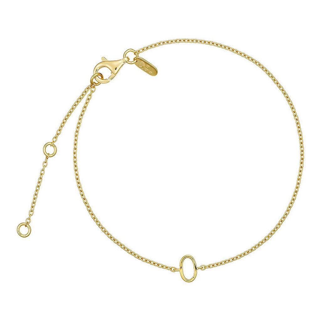 Design Letters Armbånd - O - 18K Guldbelagt