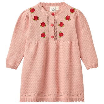 Flöss Kjole - Aya - Strik - Warm Pink