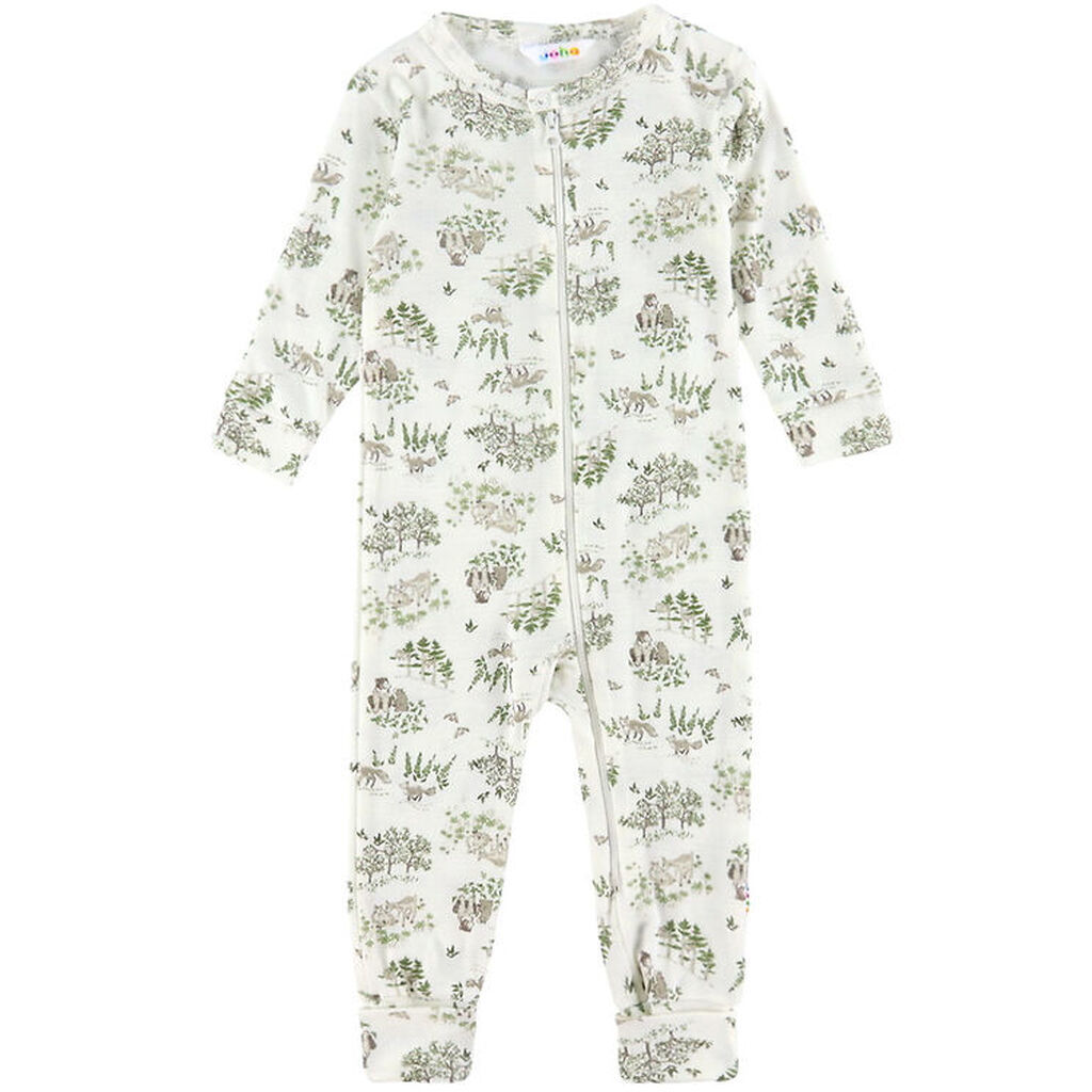 Joha Heldragt - Uld/Silke - Off White m. Træer