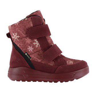 ECCO Vinterstøvler - Tex - Urban Snow - Dark Ruby/Snowflake Prin