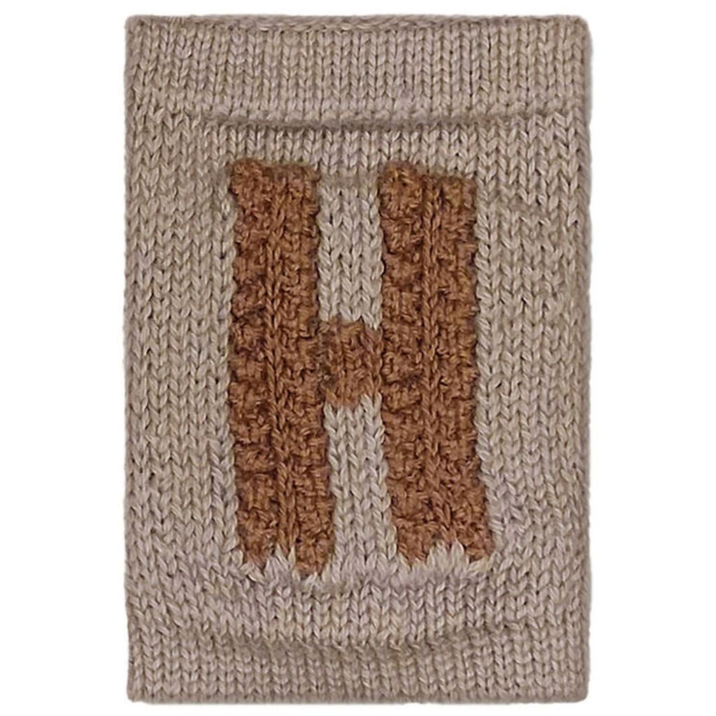 Smallstuff Strikket Bogstav - H - Rosa Alfabet