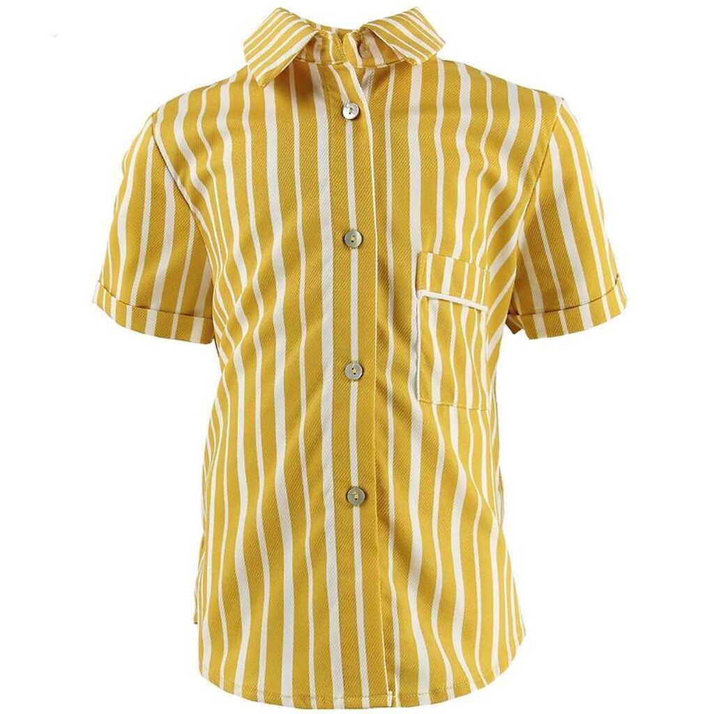 Grunt Skjorte - Sofia - Gulstribet