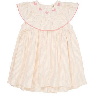 Copenhagen Colors Kjole - Dusty Rose W. Creame Stripe W. Pink