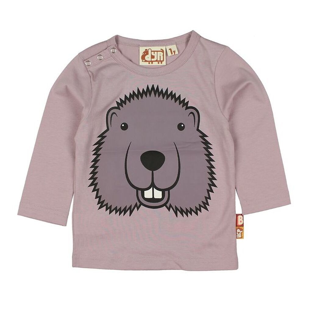 DYR Bluse - DYRCritter - Rosa m. Bæver