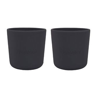 Filibabba Kop - 2-pak - Silikone - Stone Grey