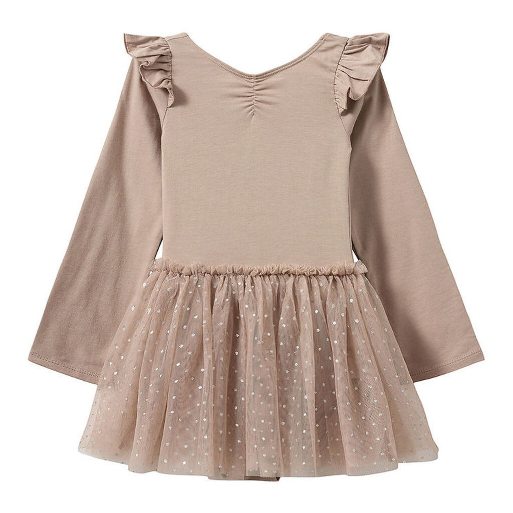 Sofie Schnoor Gymnastikdragt - Tyl - Old Rose m. Prikker