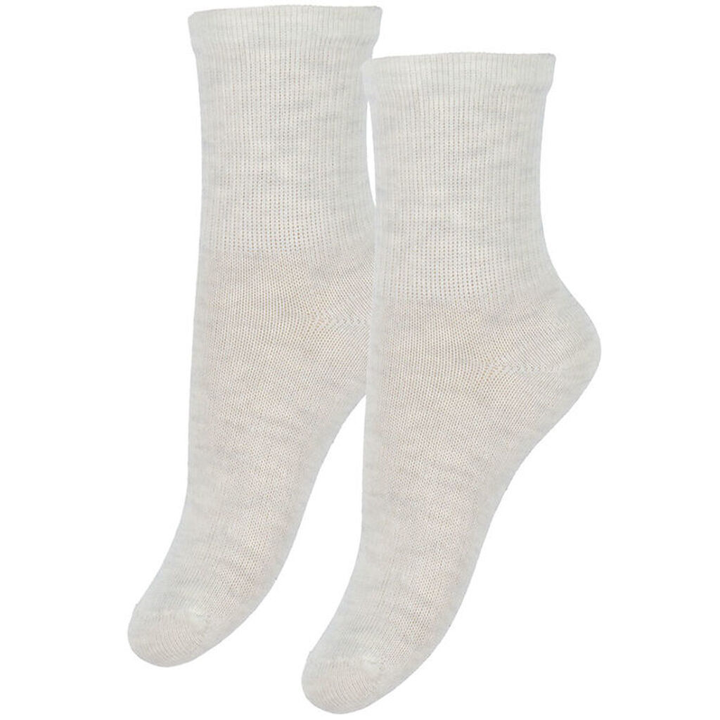 Minymo Strømper - 2-pak - Nos - Silver Birch Melange