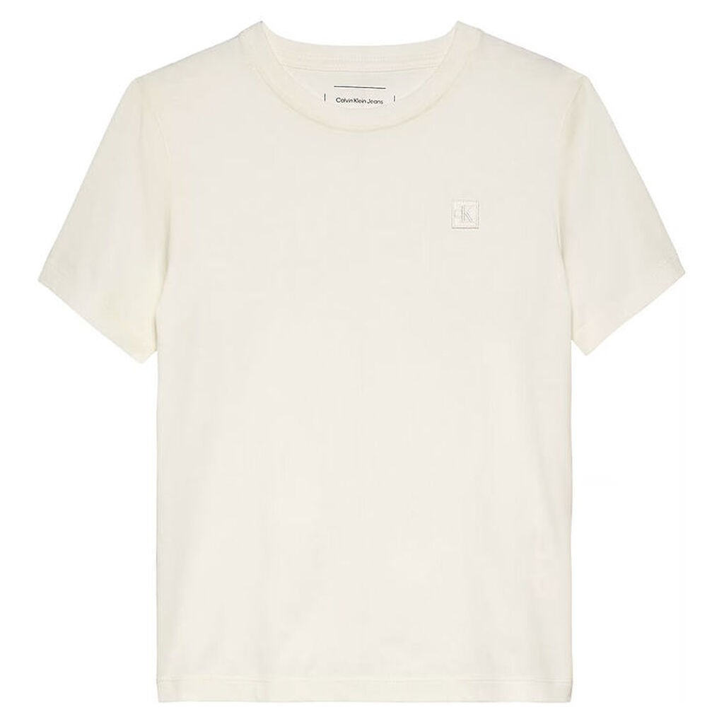 Calvin Klein T-shirt - Mono Mini Badge - Tofu White