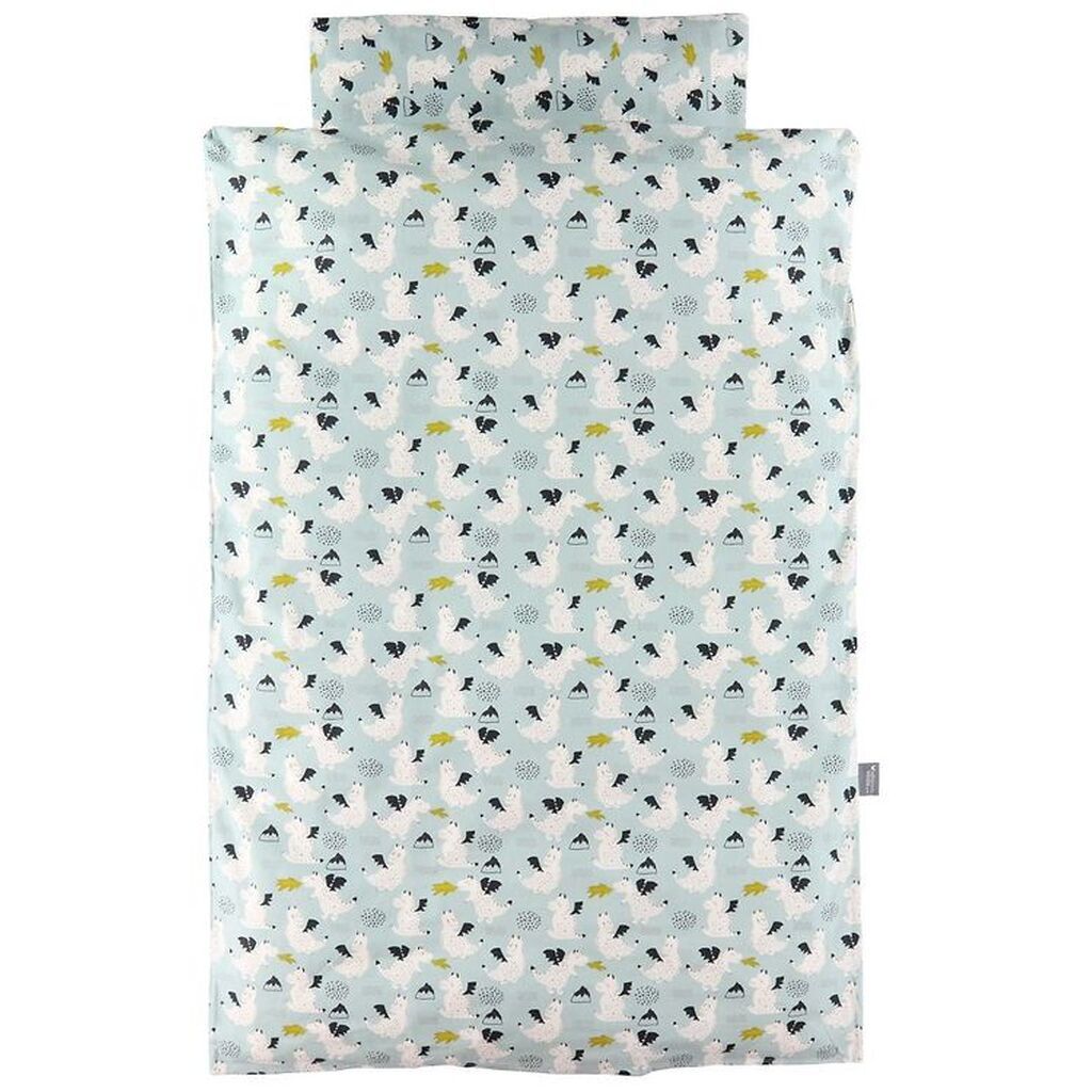 Nørgaard Madsens Sengetøj - Baby - Blå m. Drage