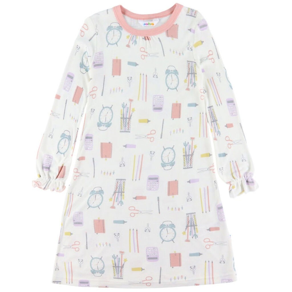 Joha Natkjole - Viskose/Bambus - Off White m. Print