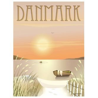Vissevasse Plakat - 50x70 - Danmark - Klitterne